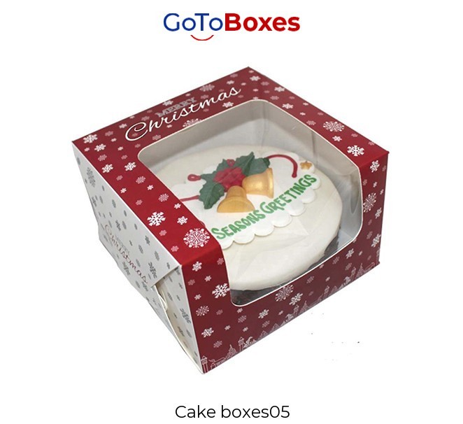 Cake boxes with logo