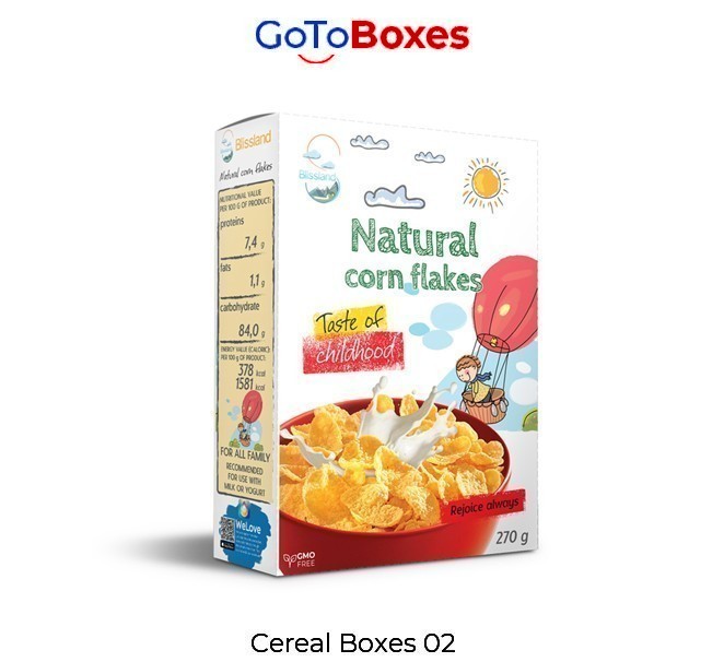 Blank cereal boxes