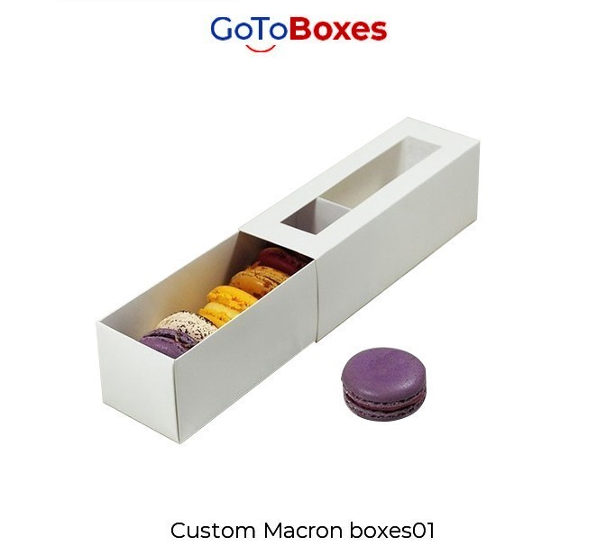 Custom Macron boxes