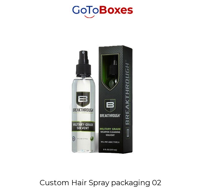 Hair Spray Packaging Wholesale | Custom Hair Spray Boxes | GoToBoxes