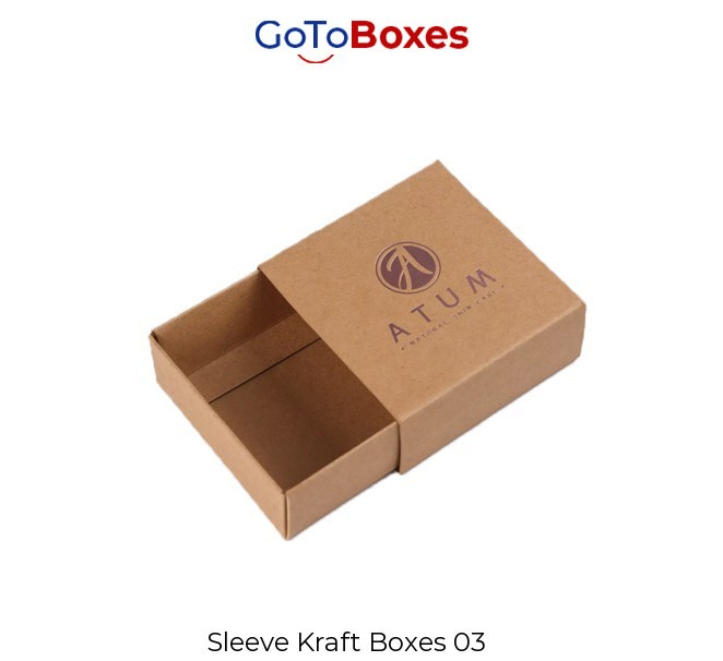 Custom Printed Kraft Boxes Packaging Wholesale