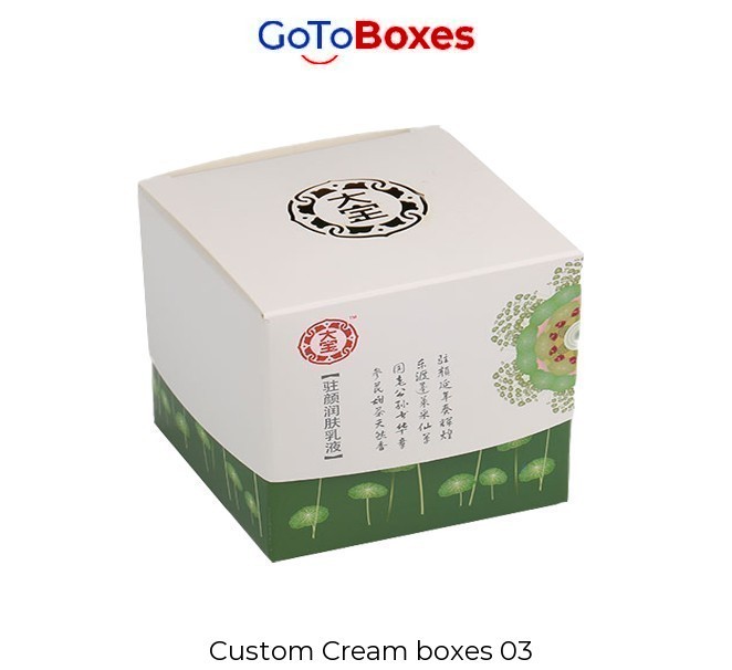 Cream box packaging
