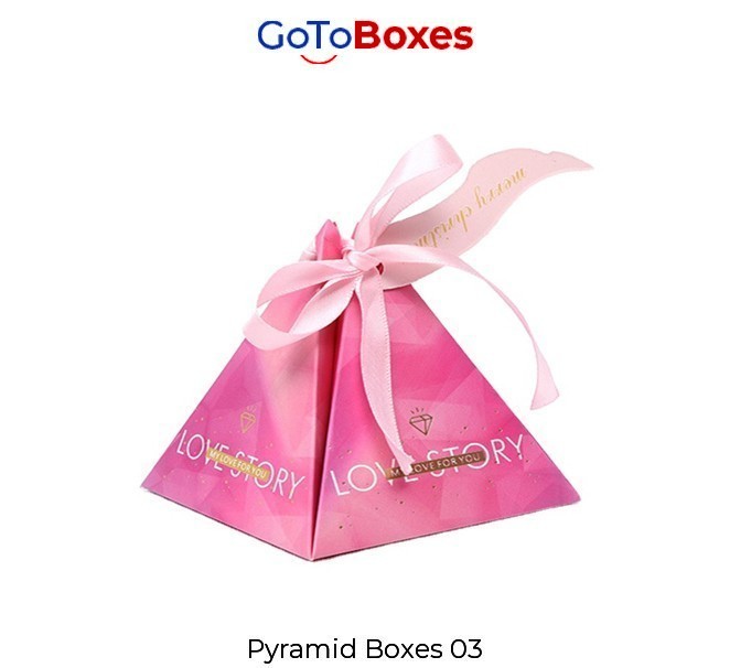 Pink Pyramid Gift Boxes