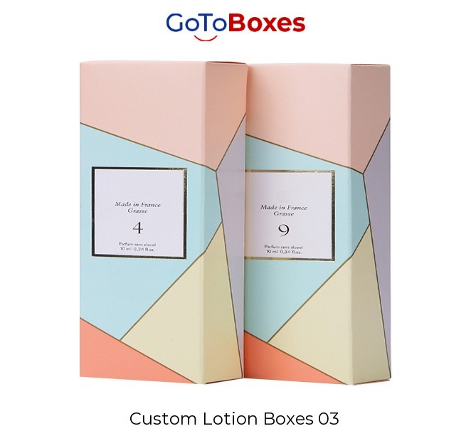 Lotion Boxes with logo
