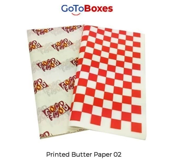 Custom Printed Butter Paper UK