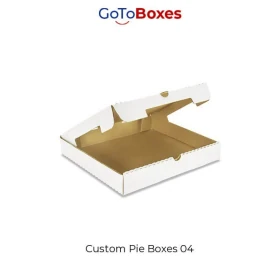 Custom Pie Boxes White Custom Pie Boxes UK