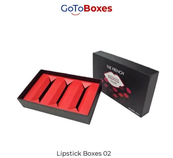 Black Custom Lipstick Boxes UK
