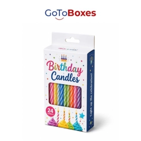 Printed Birthday Candle Boxes UK