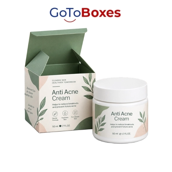 Custom Anti Acne Cream Boxes
