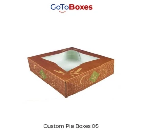 Window Custom Pie Boxes UK
